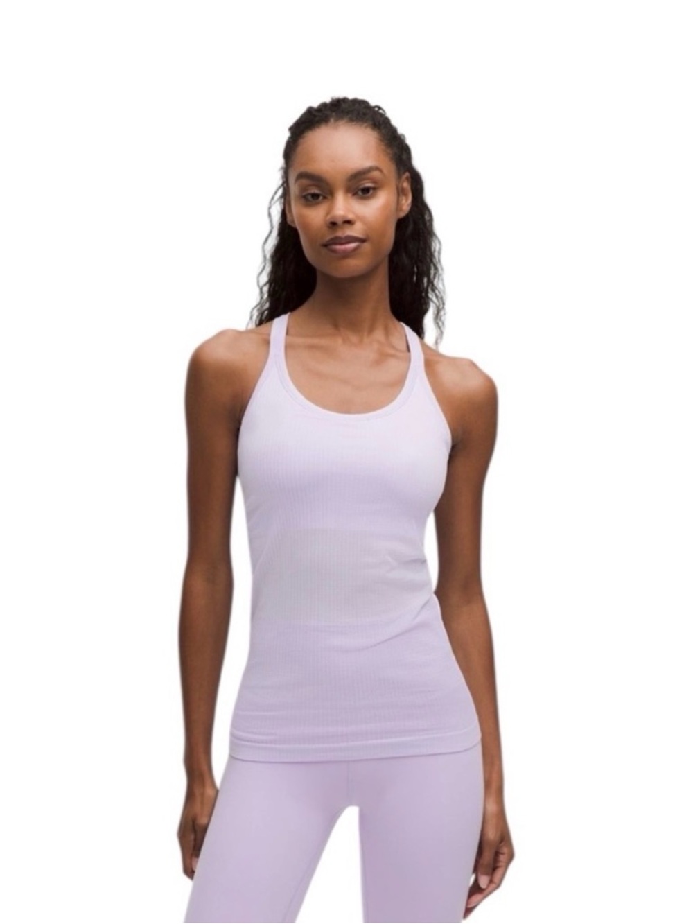 Lululemon Ebb to Street Tank Top *Light Support, B/C Lavender Frost Size 12